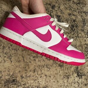 Nike Pink and White Athletic Shoes
